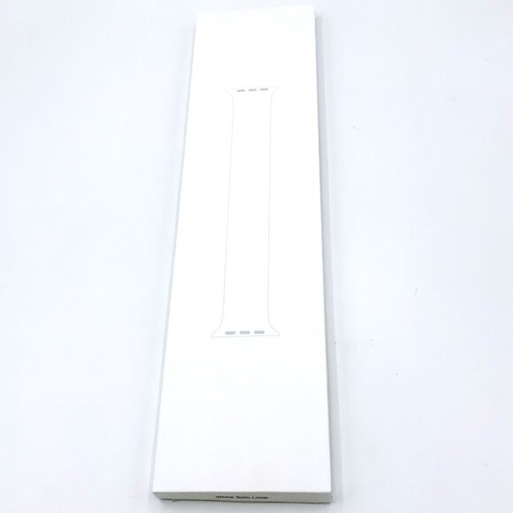 Genuine Apple Watch Silicon Solo Loop Band 40mm size 6 Watch 4 5 6 7 8 SE -white - Picture 2 of 16
